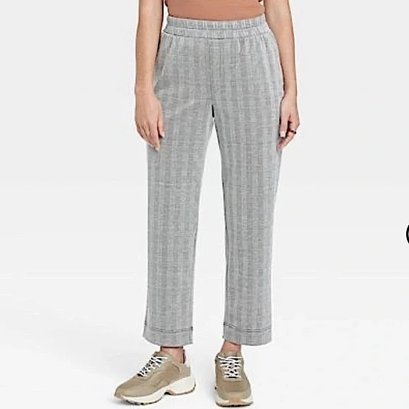 A New Day Women's High-Rise Slim Straight Fit Ankle Pull-On Pants Size Small - Picture 1 of 10